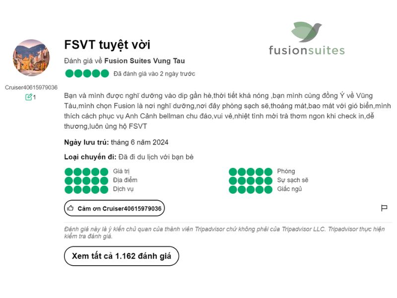 Đánh giá dự án Fusion Suites Vũng Tàu 